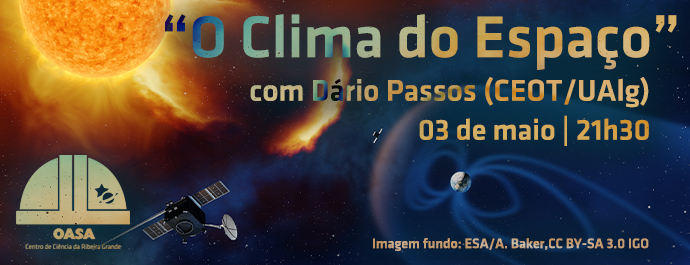"O Clima no Espaço", com Dário Passos (CEOT/UAlg) | OASA